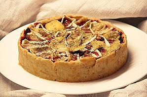 Peedipirukas Brie- ning sinihallitusjuustuga