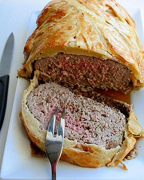 Veisehakklihaga Beef Wellington